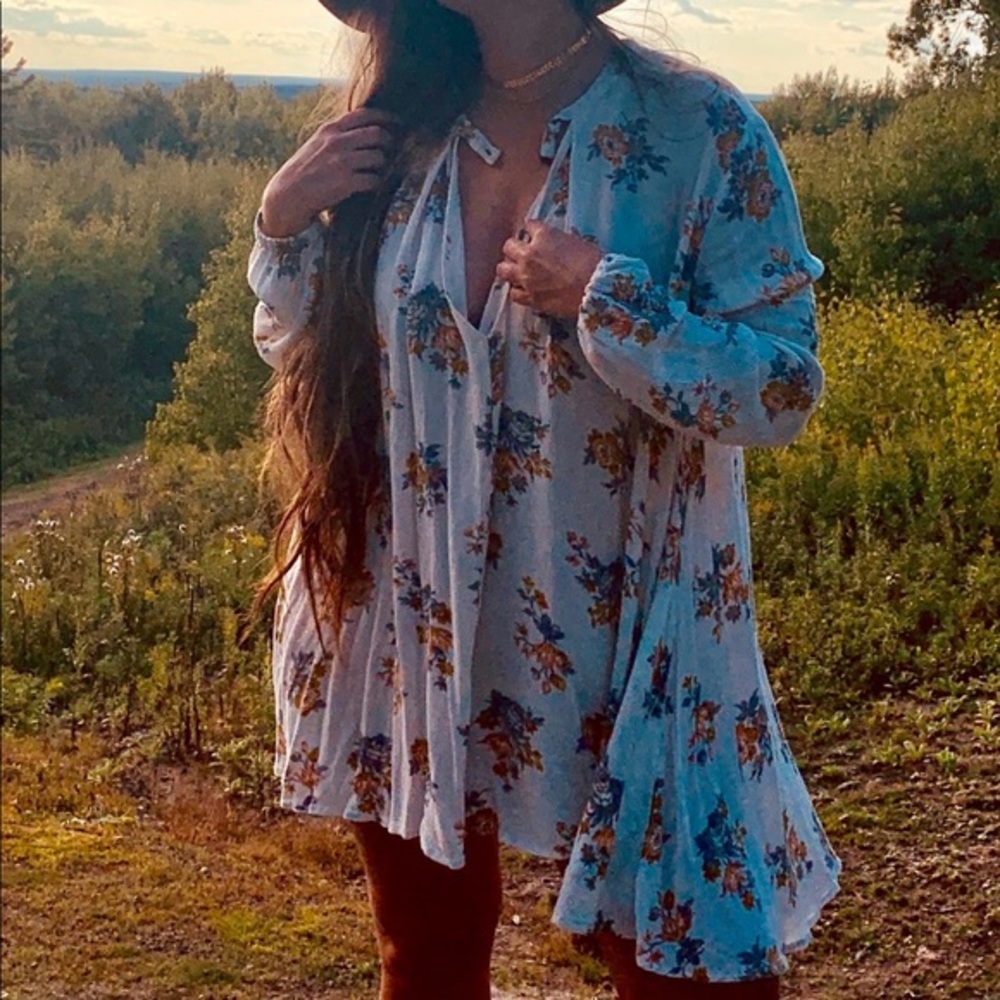 Free People Vintage Floral Mini Dress Small